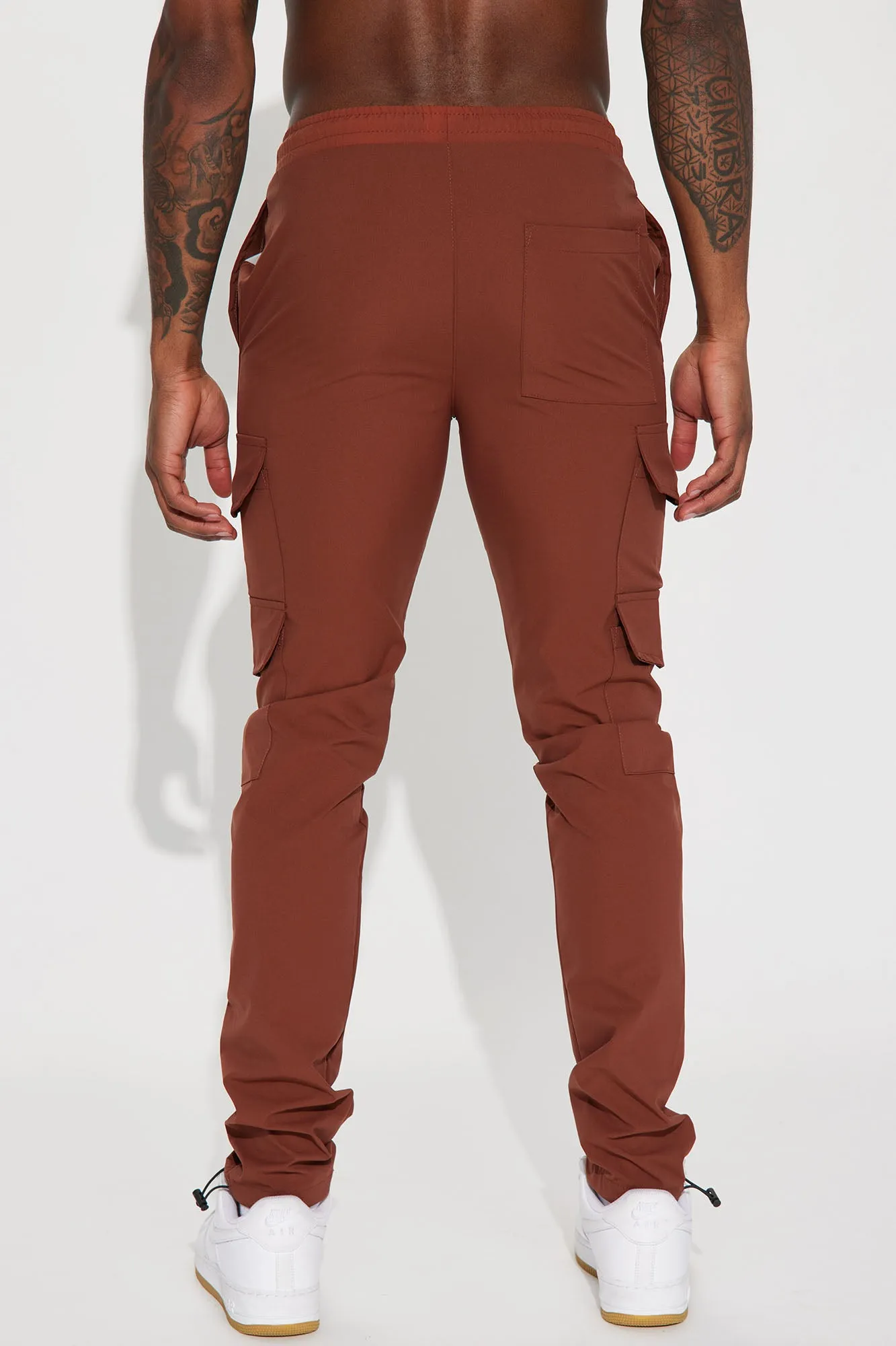 All The Time Nylon Cargo Pants - Brown