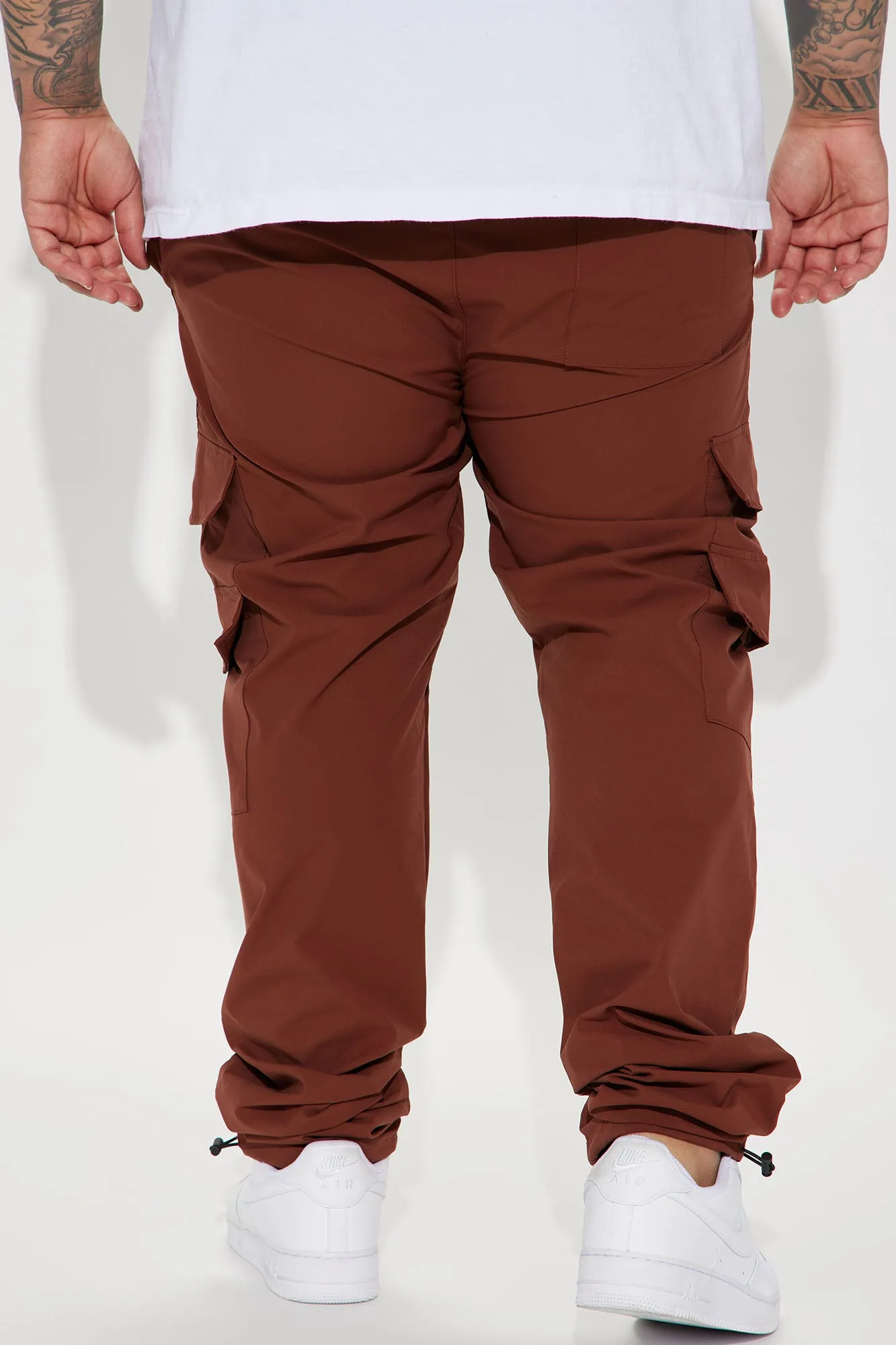 All The Time Nylon Cargo Pants - Brown