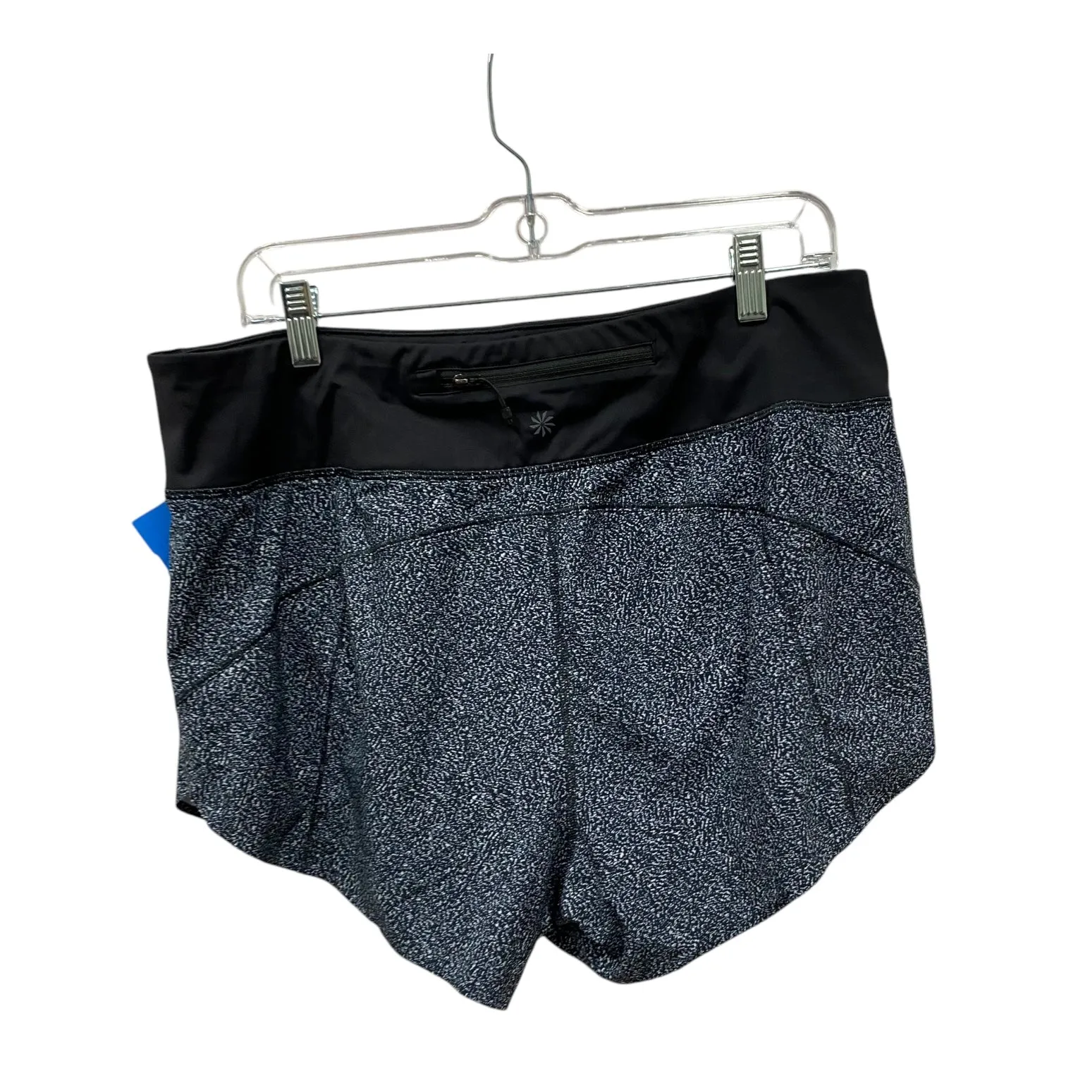 Athletic Shorts By Athleta In Black & Blue, Size:L