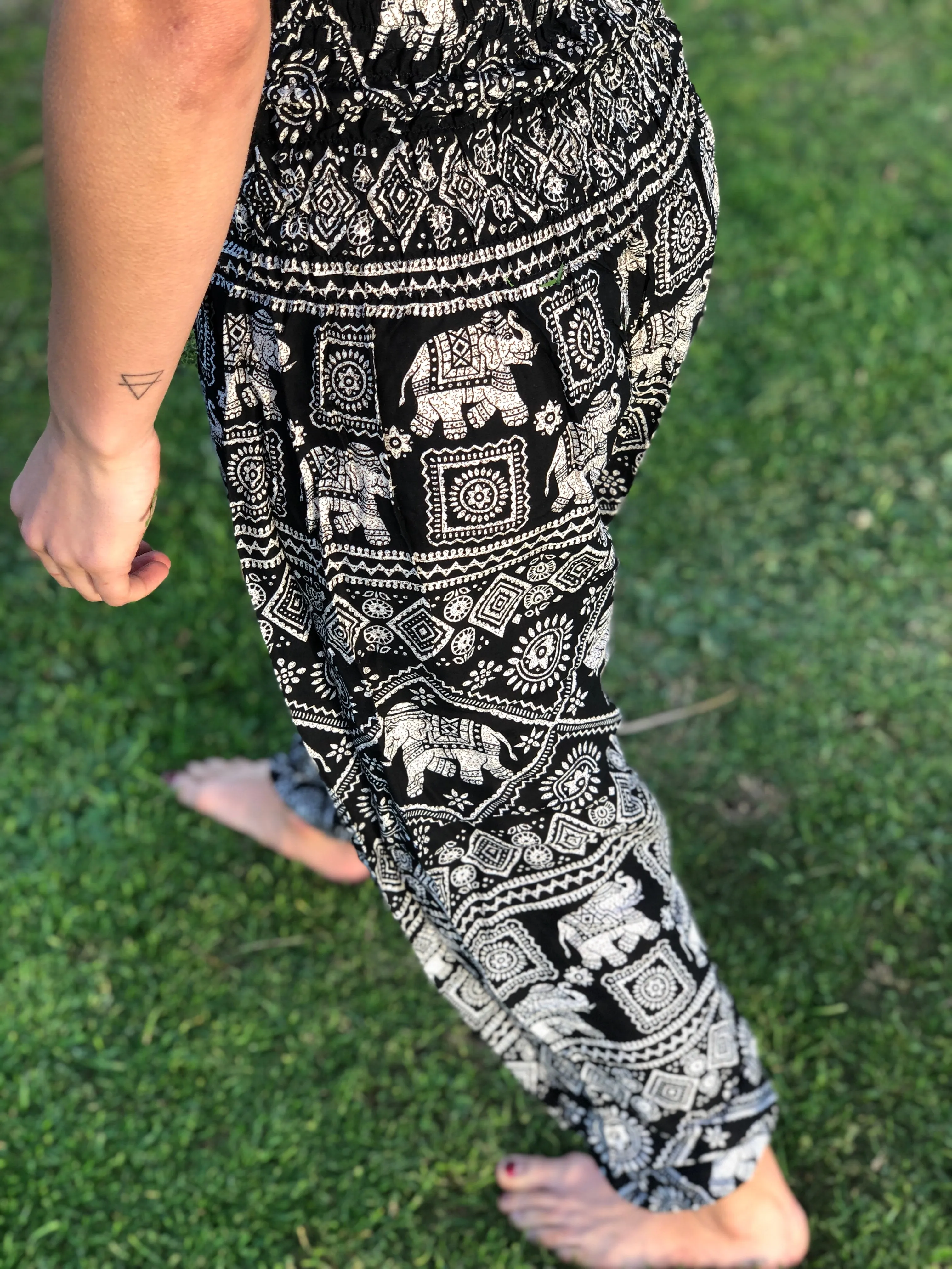 Black Classic Elephant Pants