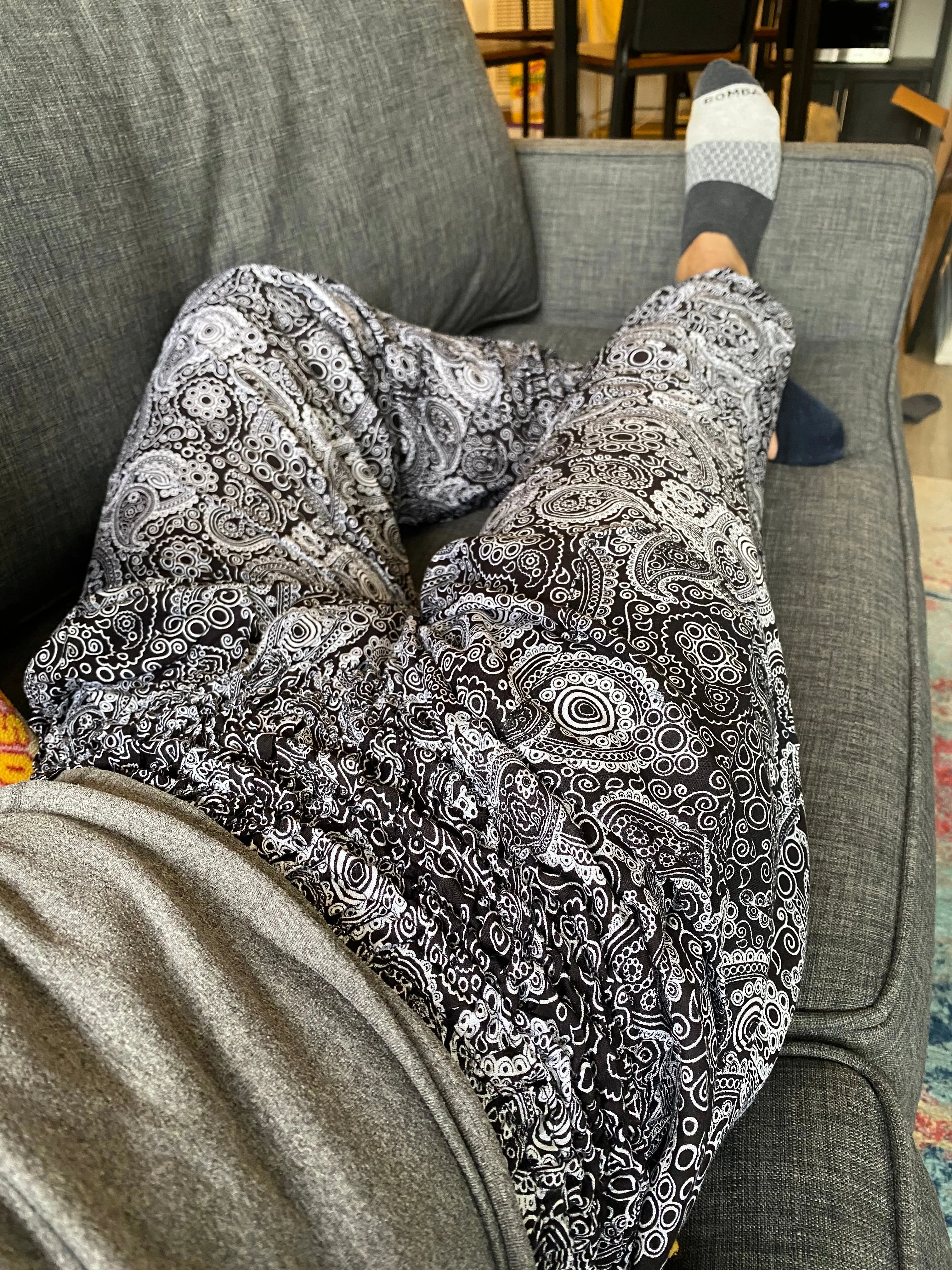 Black Swirl Harem Pants