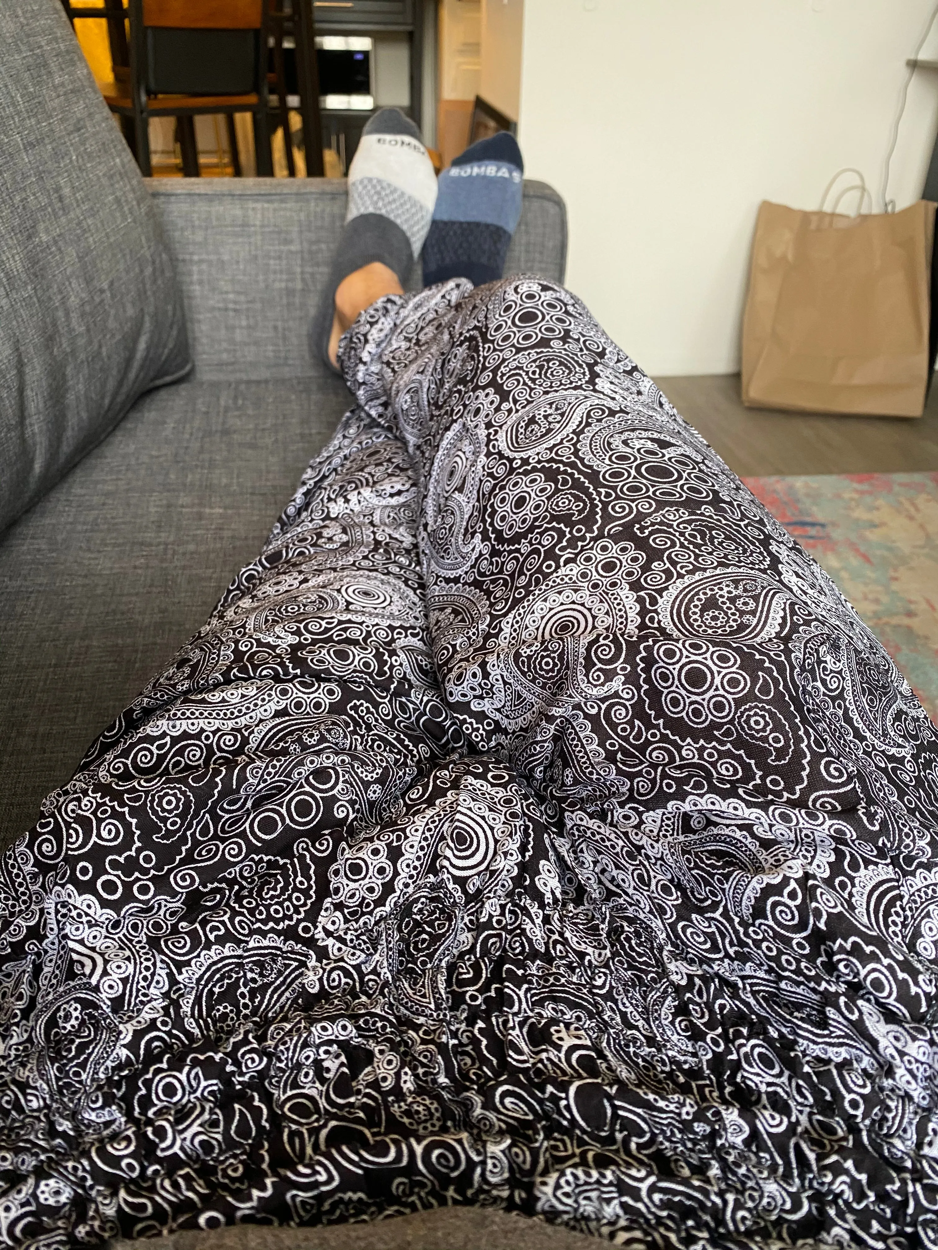 Black Swirl Harem Pants