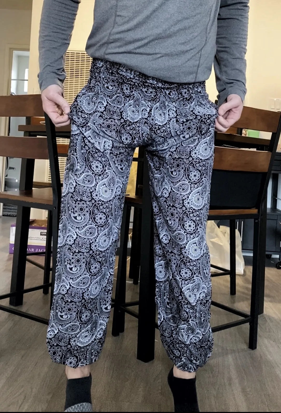 Black Swirl Harem Pants