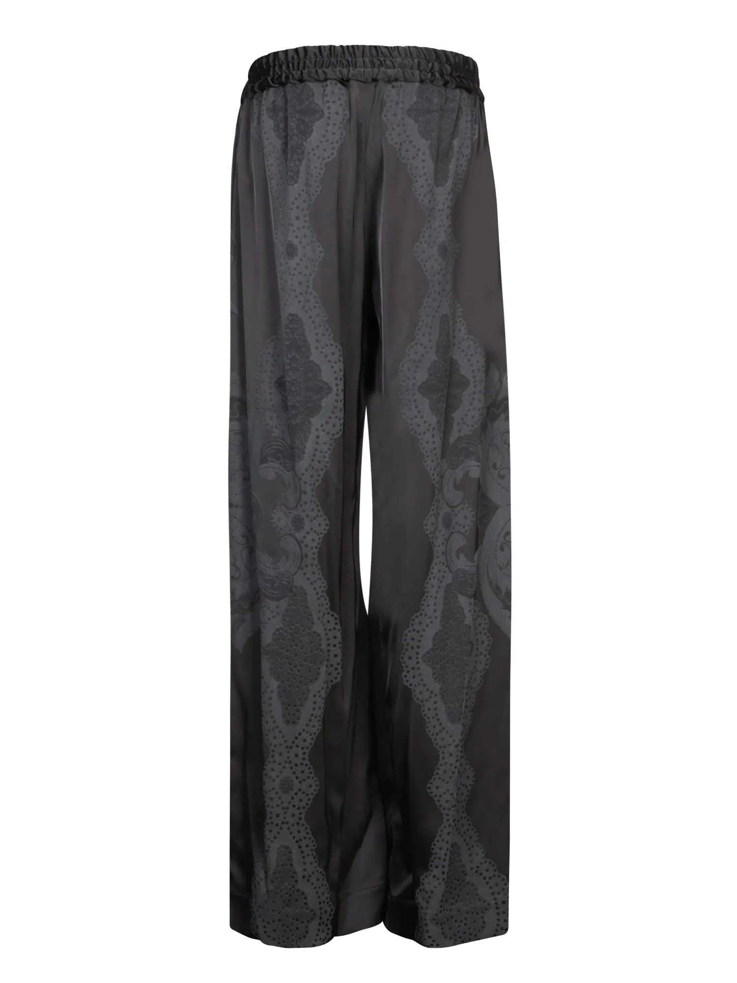 Black Viscose Palazzo Pants