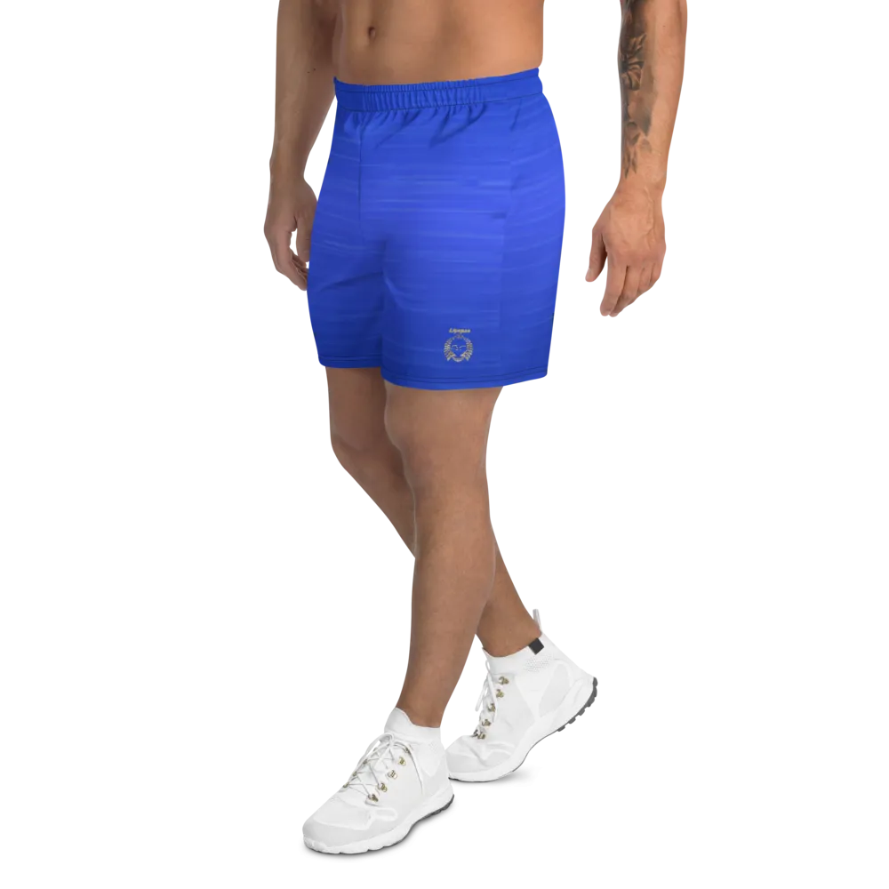 Blue Athletic Long Shorts