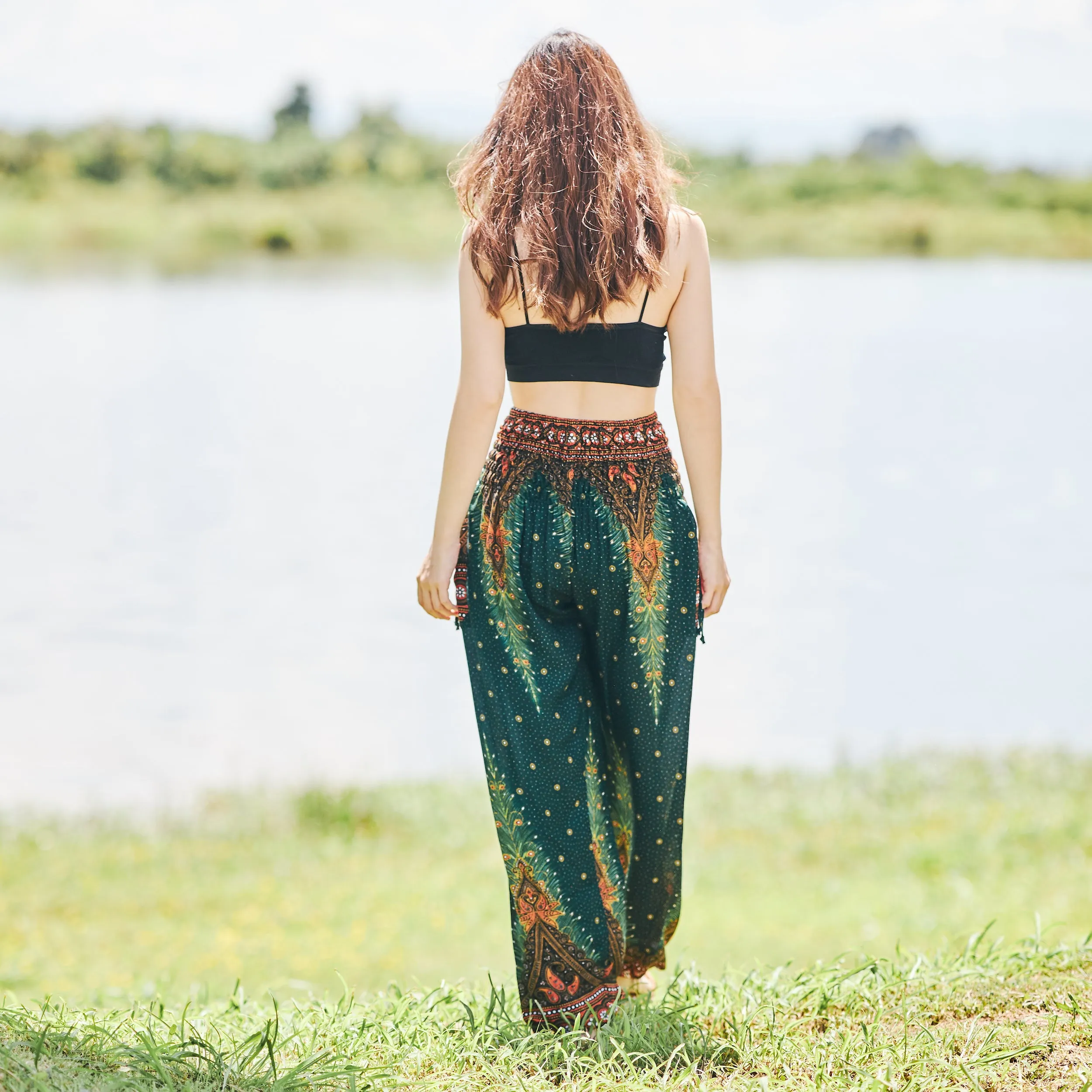 Boho Peacock Pants