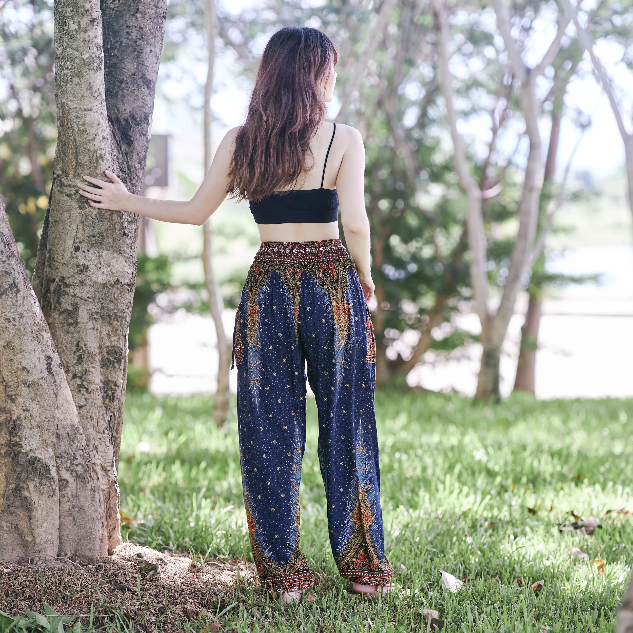 Boho Peacock Pants