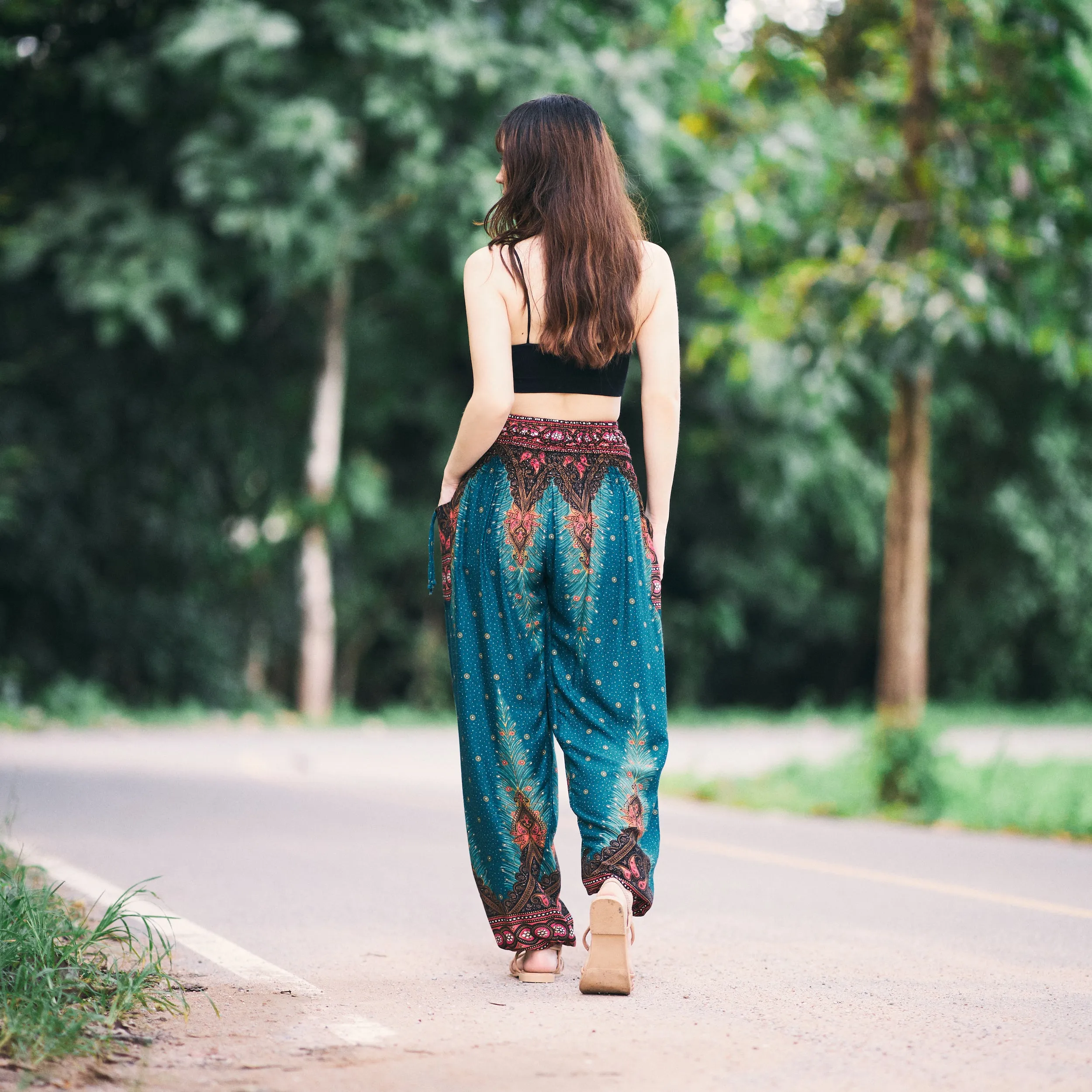 Boho Peacock Pants