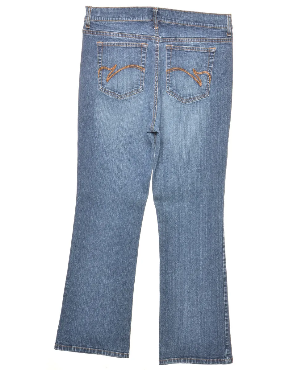 Bootcut Mid-Rise Jeans - W36 L29