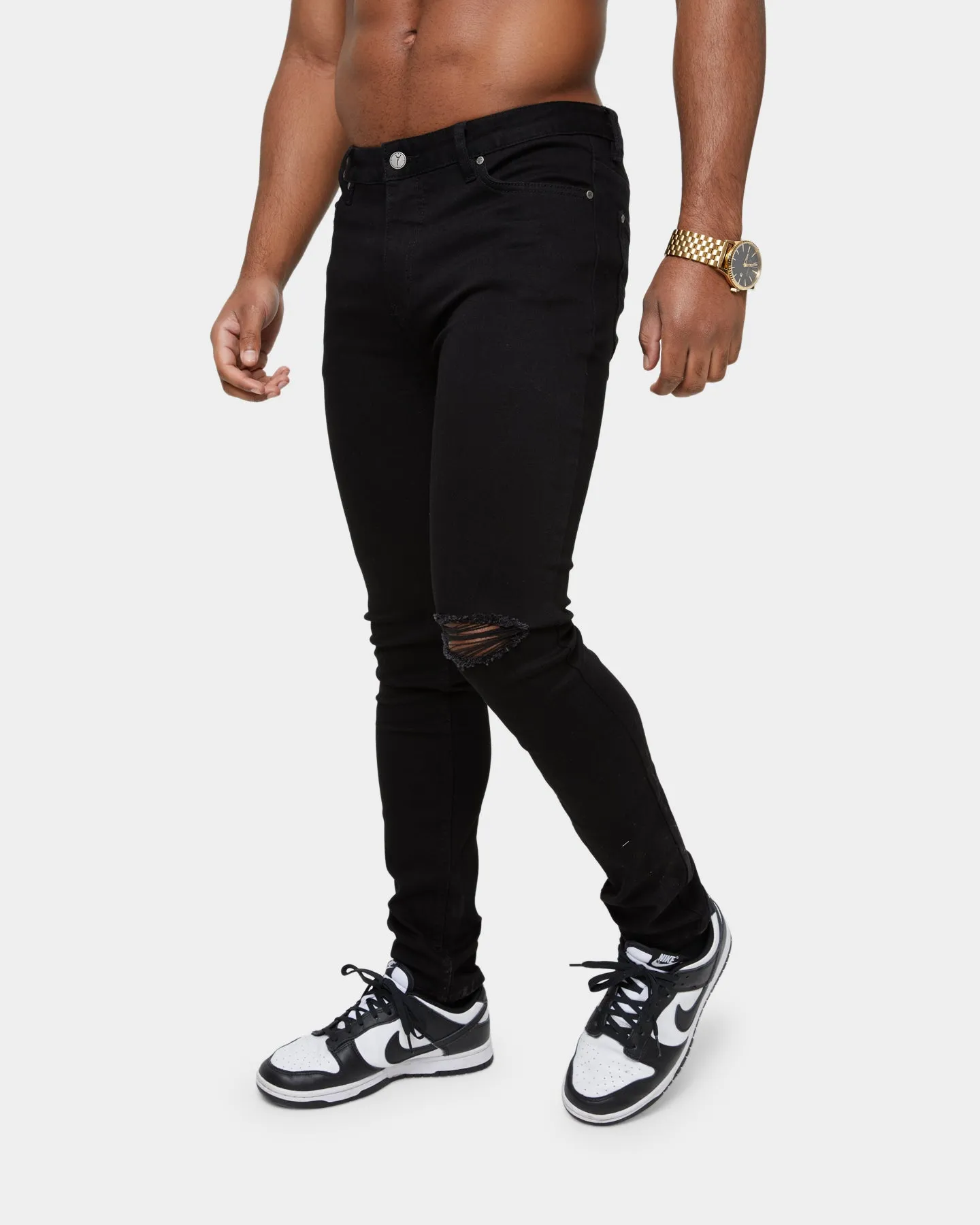 Carre Étoiles Skinny Jeans Black