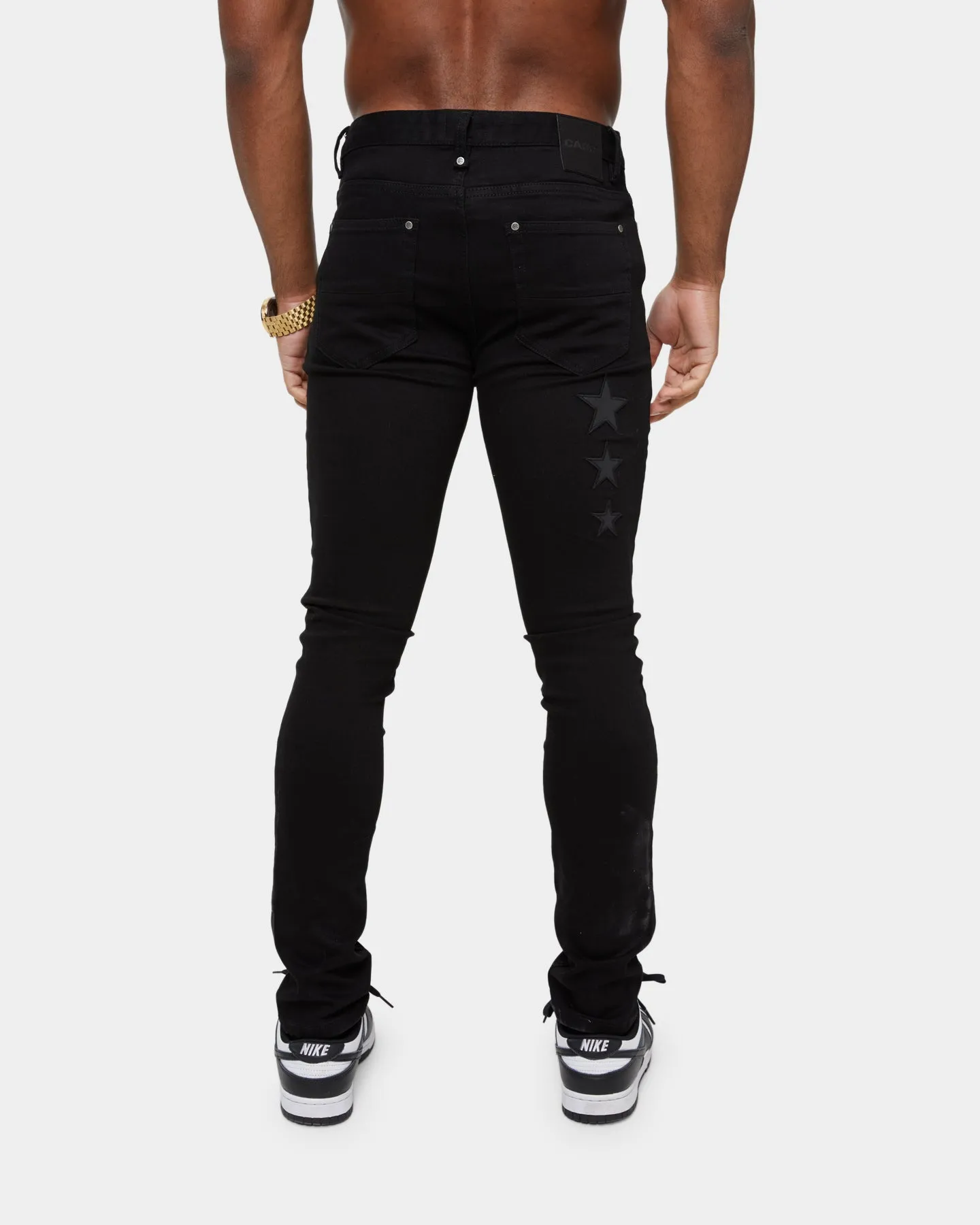 Carre Étoiles Skinny Jeans Black