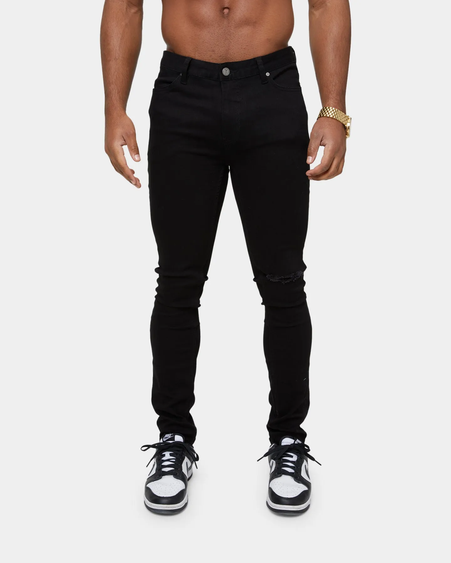 Carre Étoiles Skinny Jeans Black