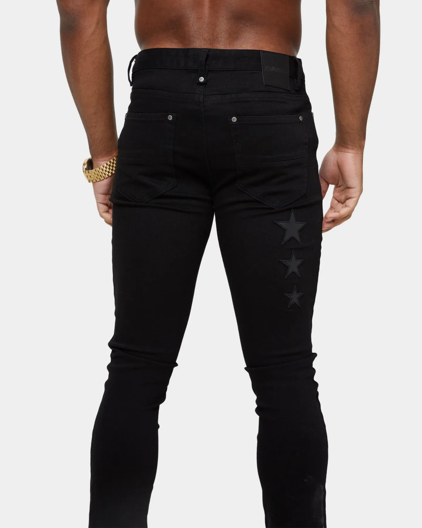 Carre Étoiles Skinny Jeans Black