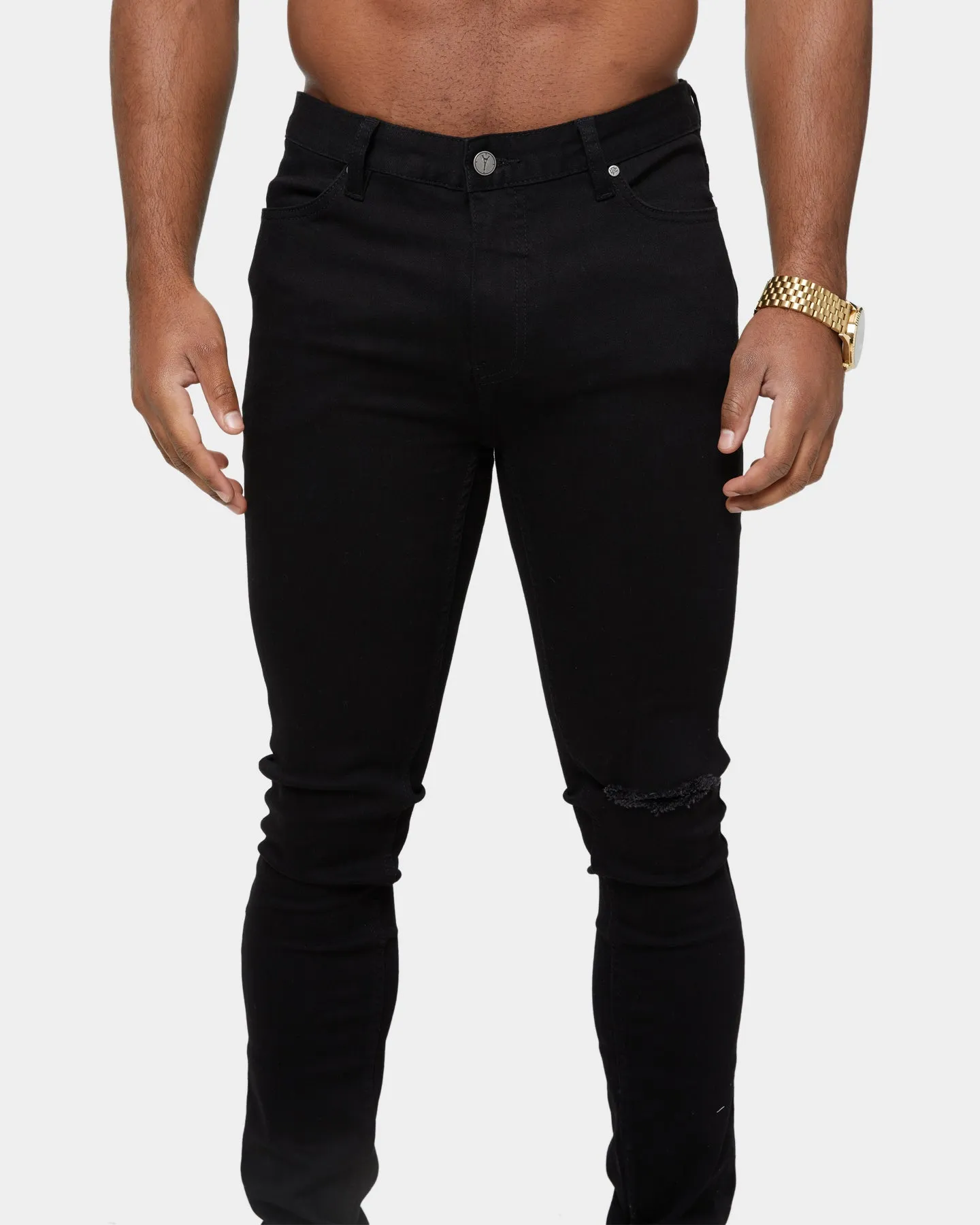 Carre Étoiles Skinny Jeans Black