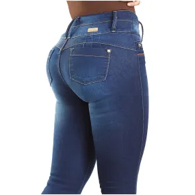 Colombian Mid Rise Butt Lifting Skinny Jeans for Women LT.Rose AS3B01