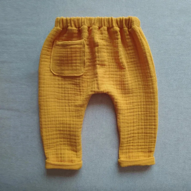 Cotton Muslin Baby Harem Pants