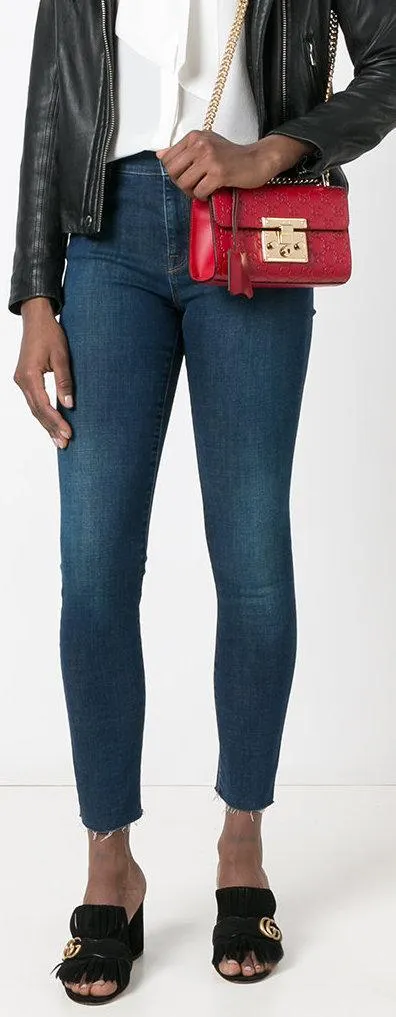 Embroidered Skinny Jeans