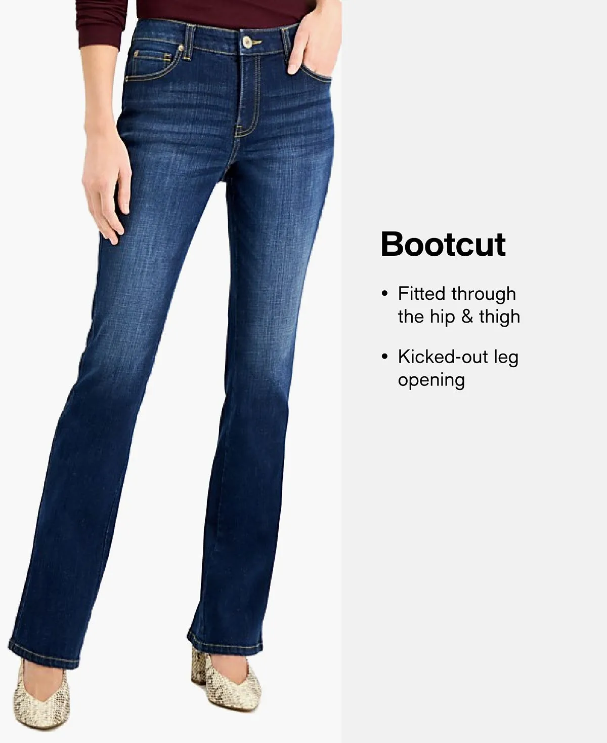 GUESS Women's Sexy Mid Rise Bootcut Jeans