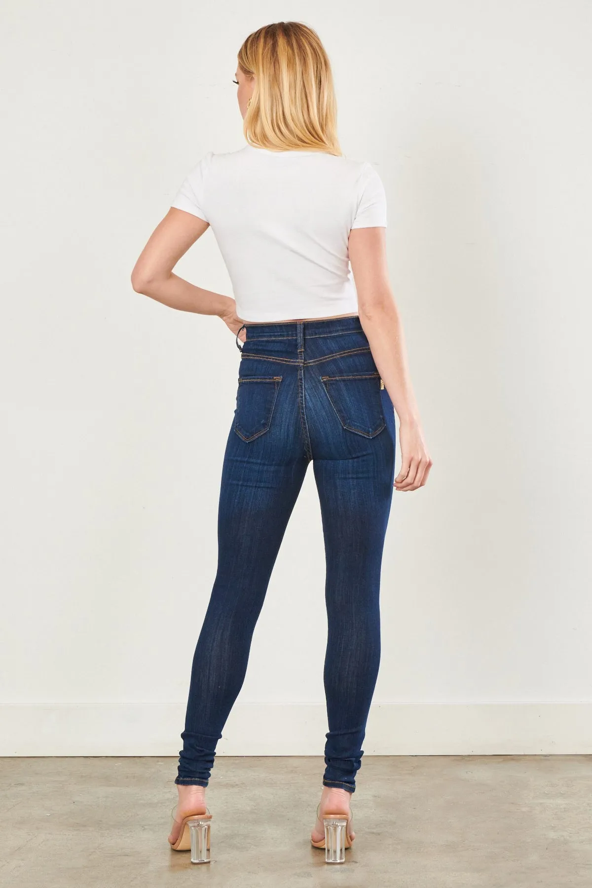 High Waisted Nora Button Up Jeans