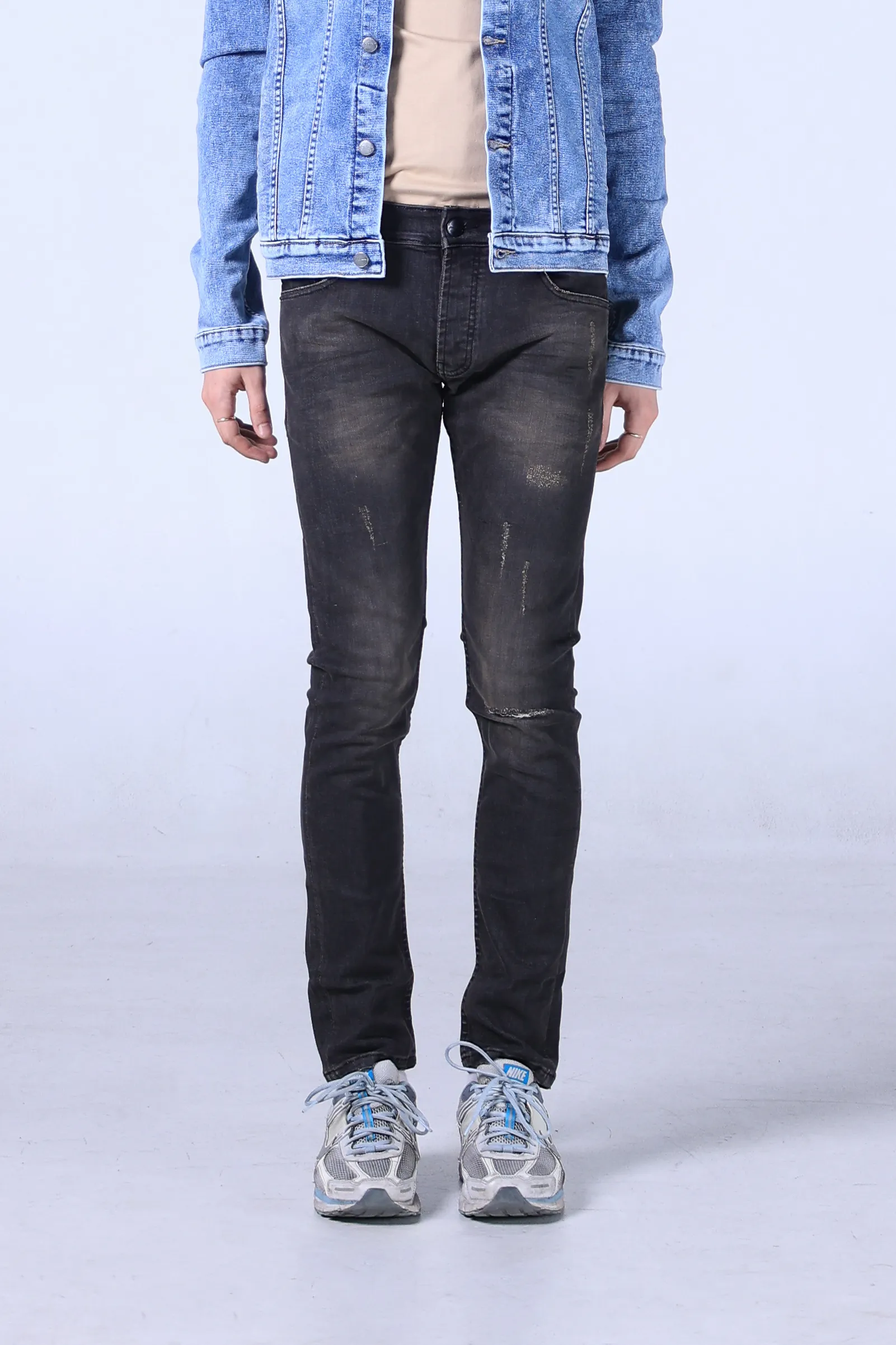 Jack Russel - Men Jeans - Klassik J-712 Skinny Fit Black Smoke