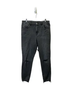 Jeans Skinny By Express In Black Denim, Size: L