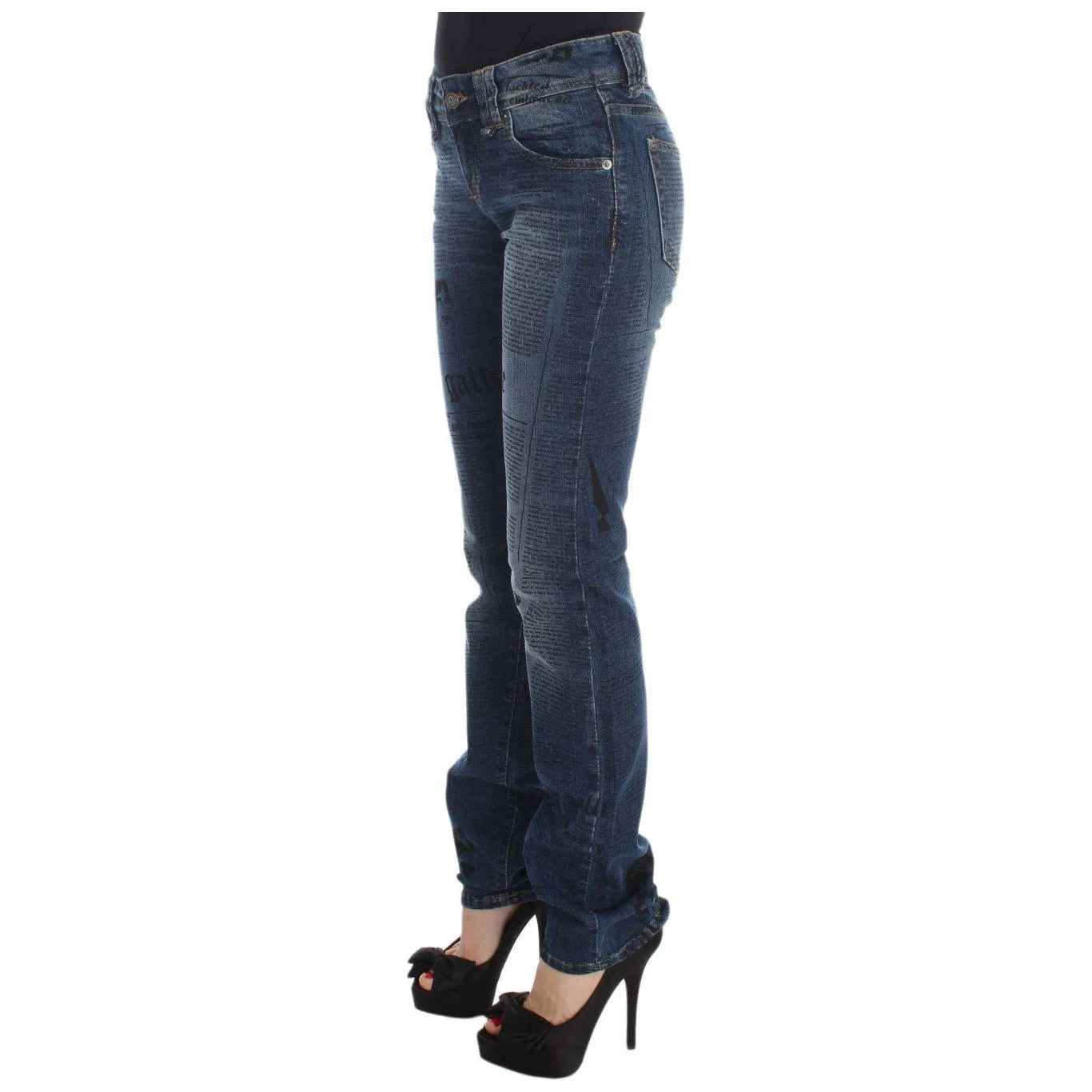 John Galliano Elegant Slim Bootcut Denim Jeans