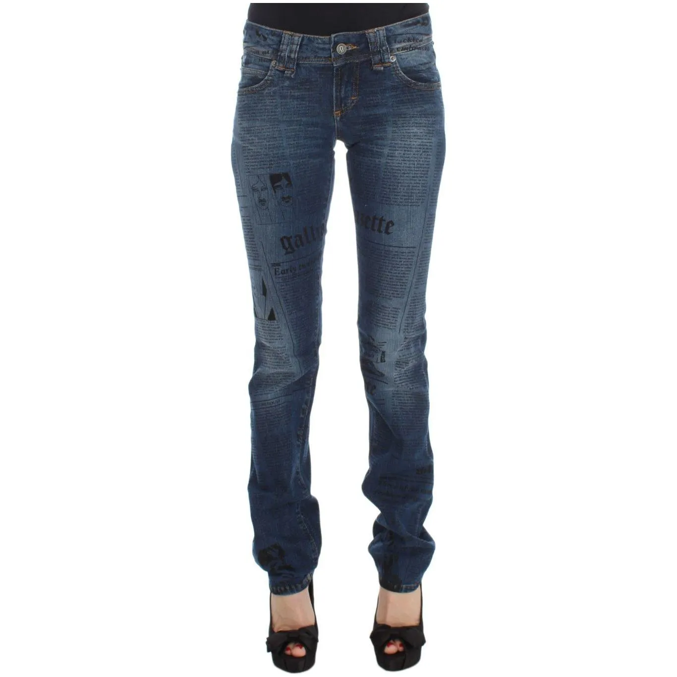 John Galliano Elegant Slim Bootcut Denim Jeans