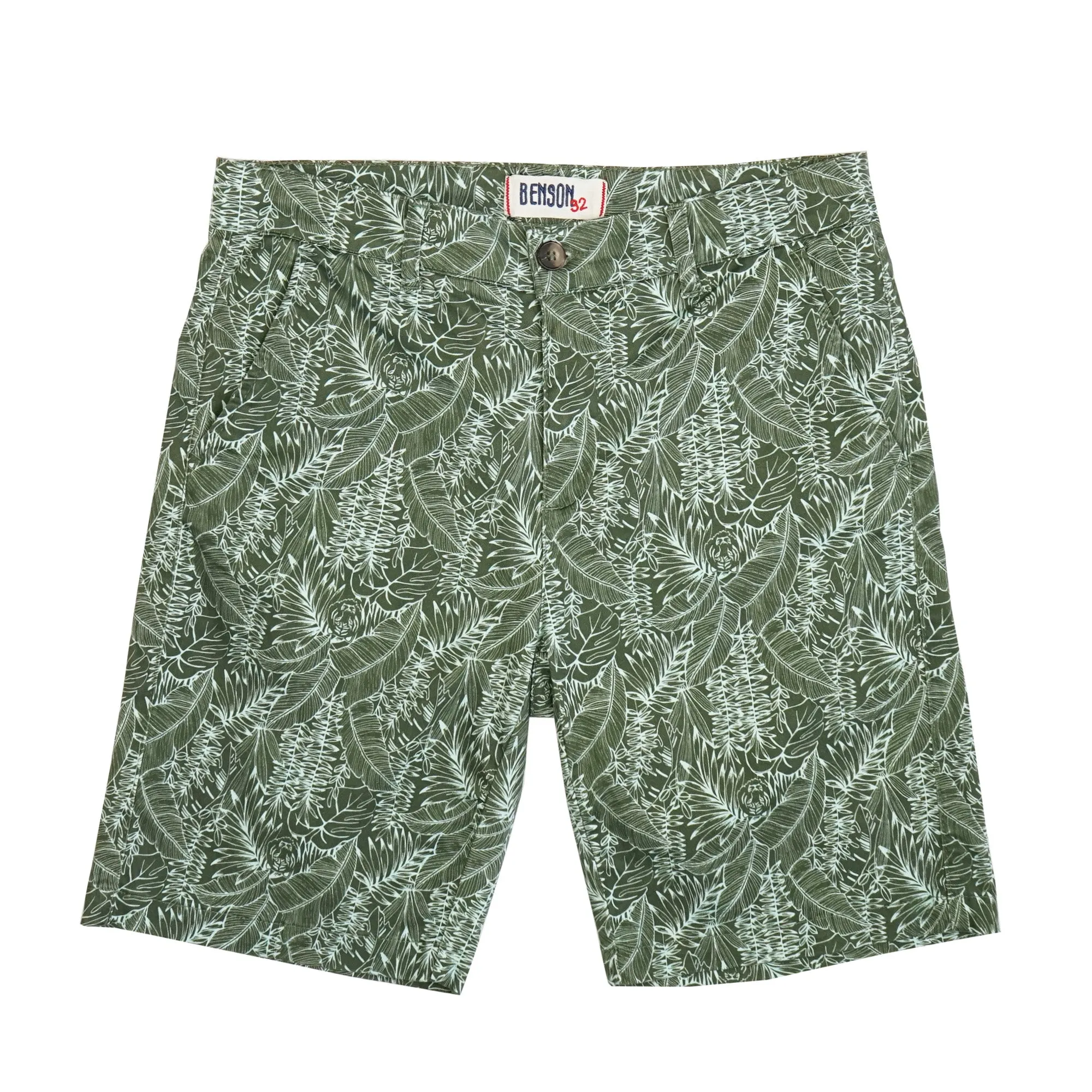 Knot Green Printed Chino Shorts