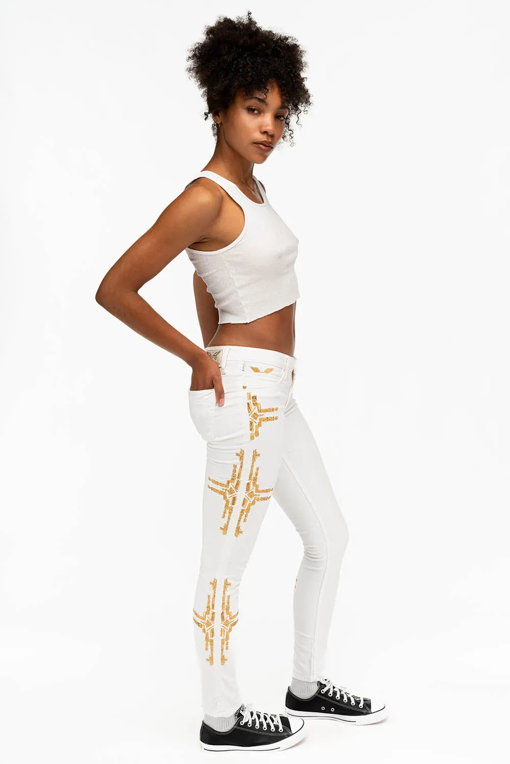 MARILYN SKINNY IN CHAPA WHITE