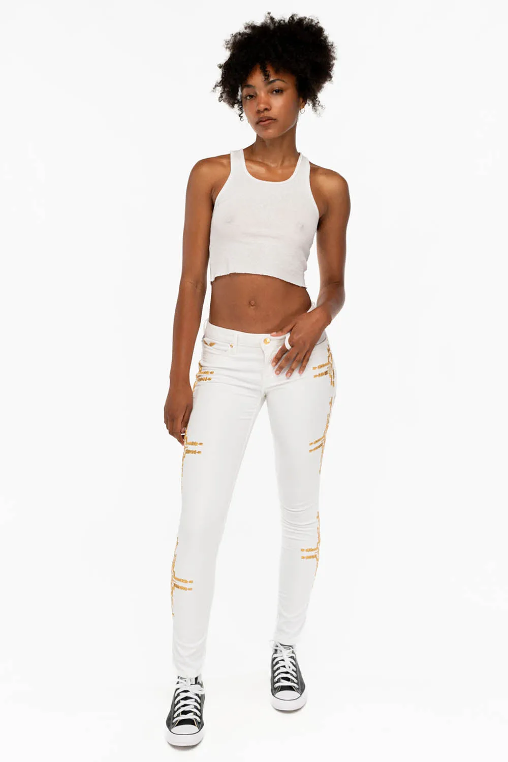 MARILYN SKINNY IN CHAPA WHITE