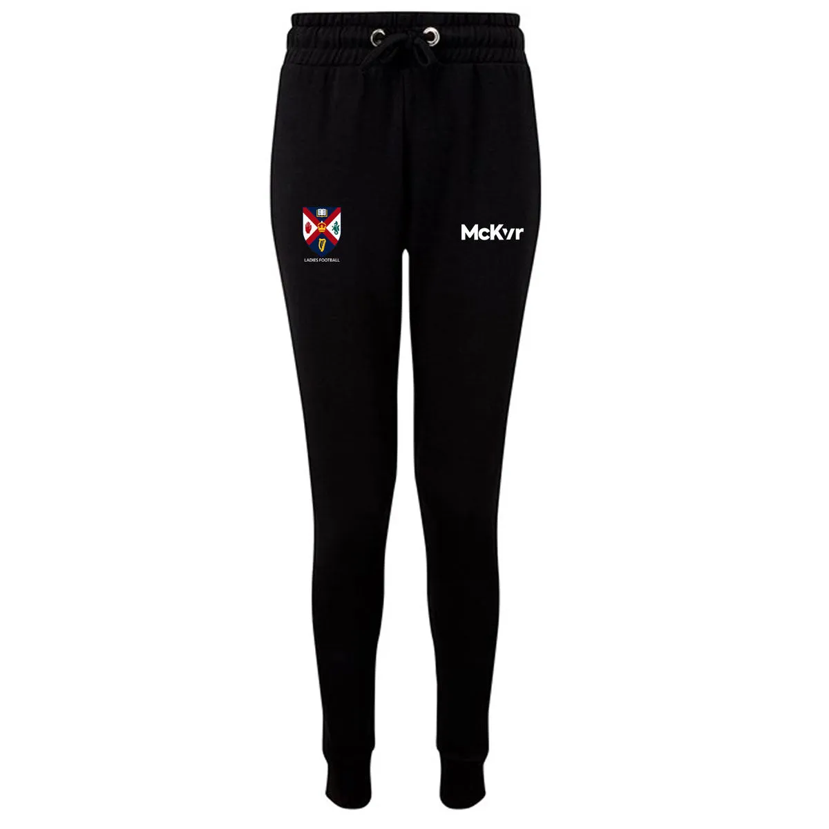 Mc Keever Queens Ladies Football Fitted Jogger Pants - Womens - Black