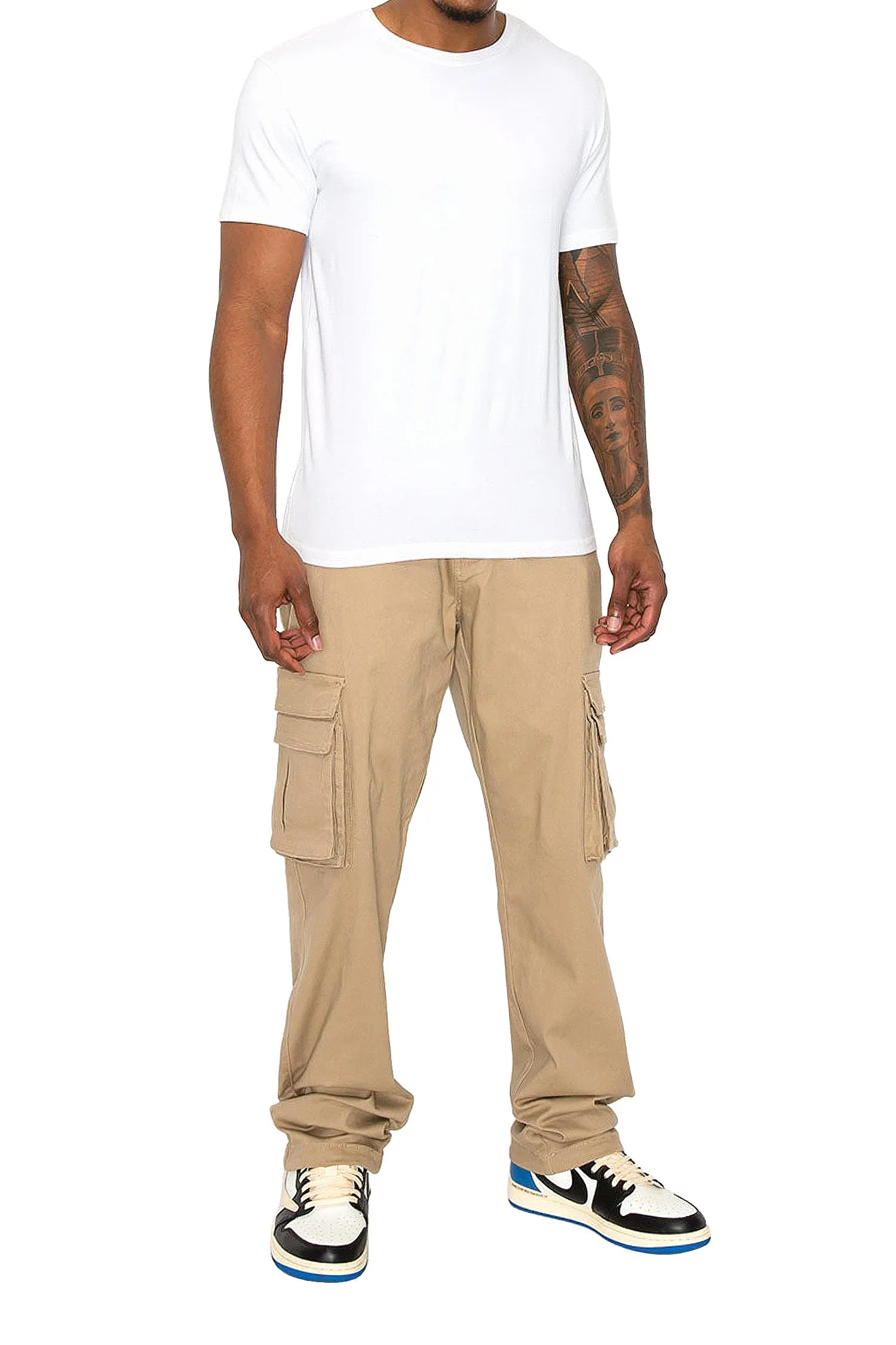 Men's Baggy Relaxed Fit Multiple Pocket Cargo Pants