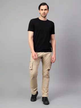 Men's Fawn Solid Full Length Cargo