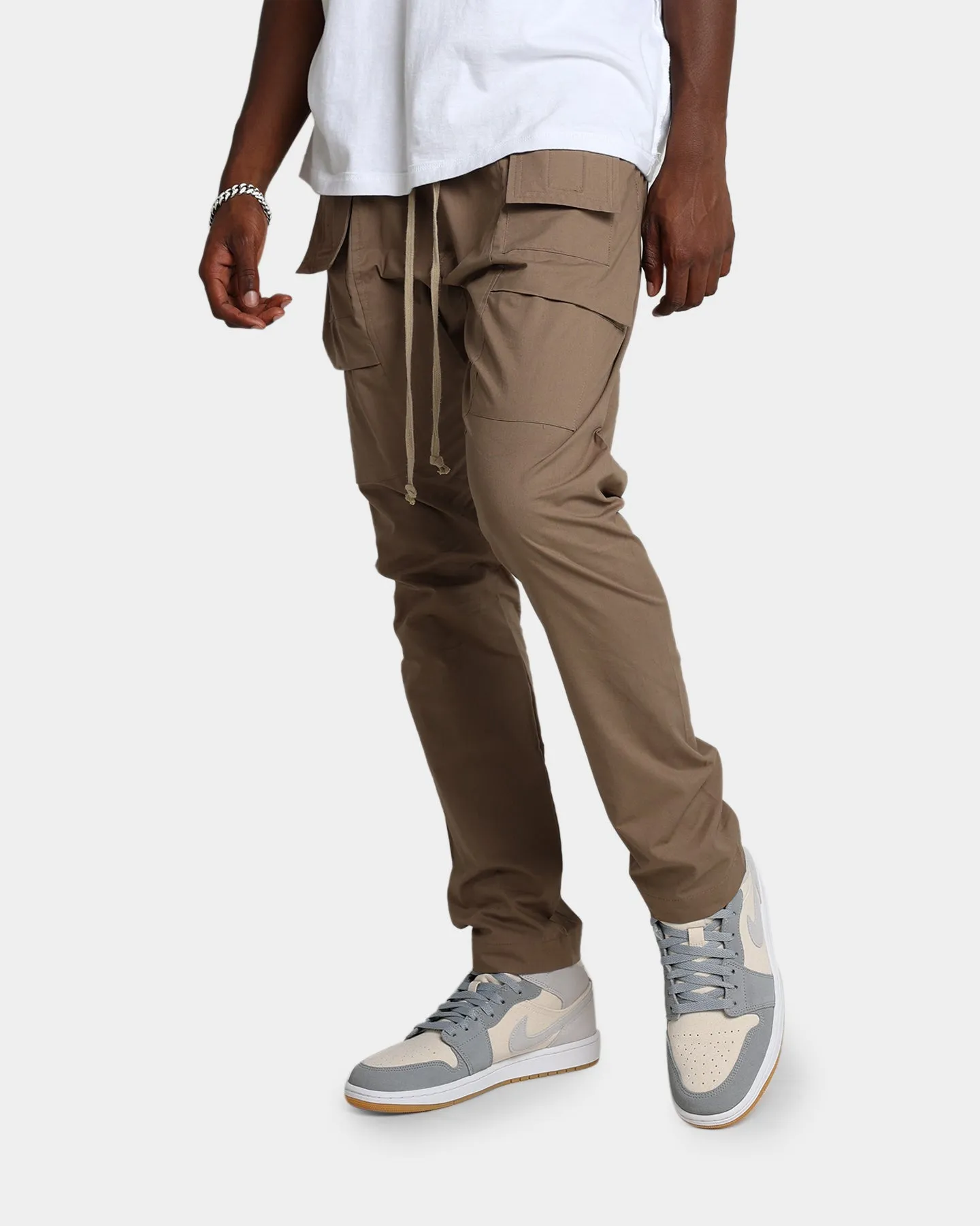 MNML Drop Crotch Cargo Pants Stone