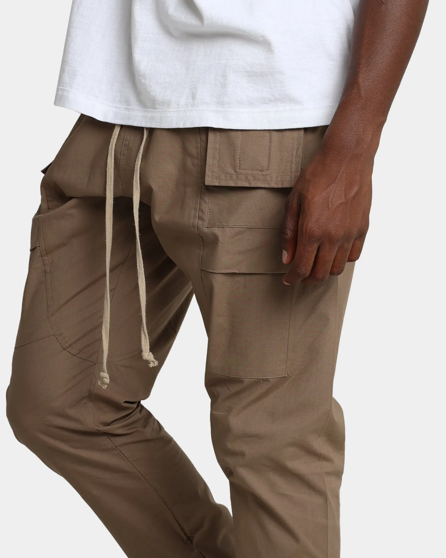 MNML Drop Crotch Cargo Pants Stone