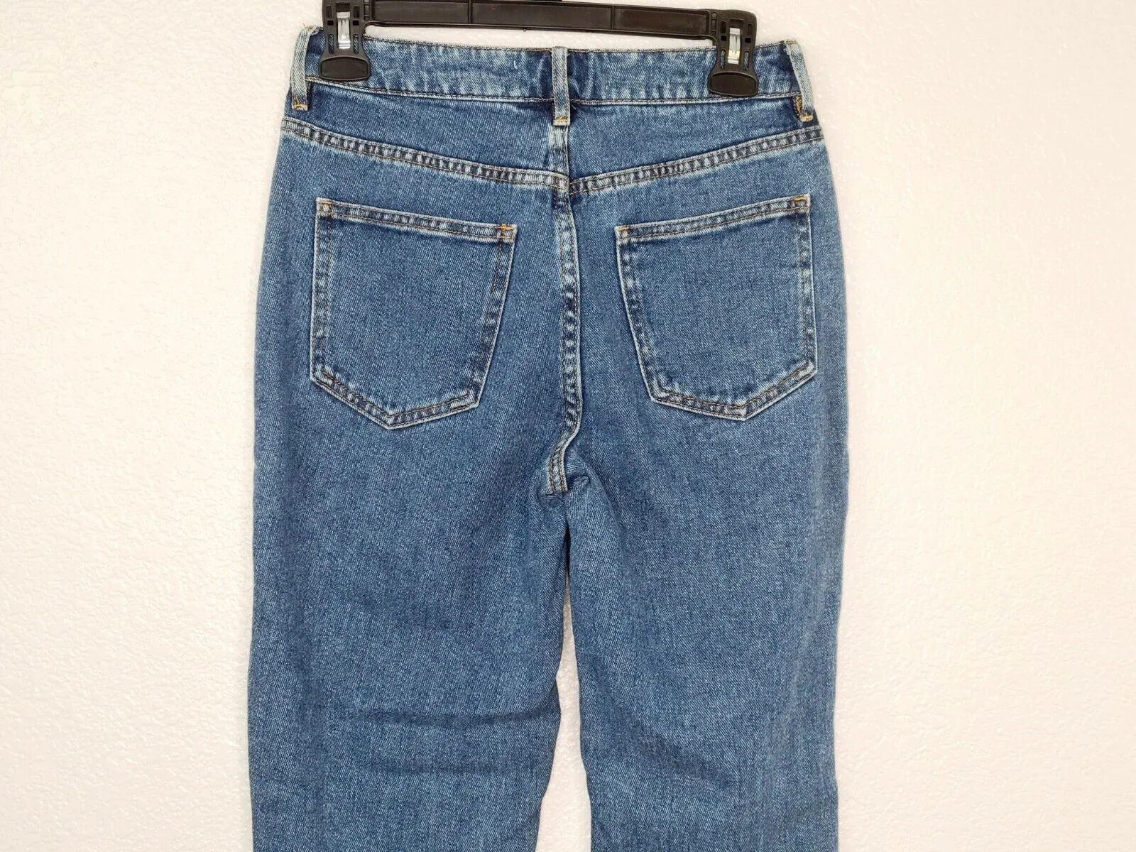 PacSun Los Angeles Women's Blue High Rise Distressed Mom Jeans Size 24