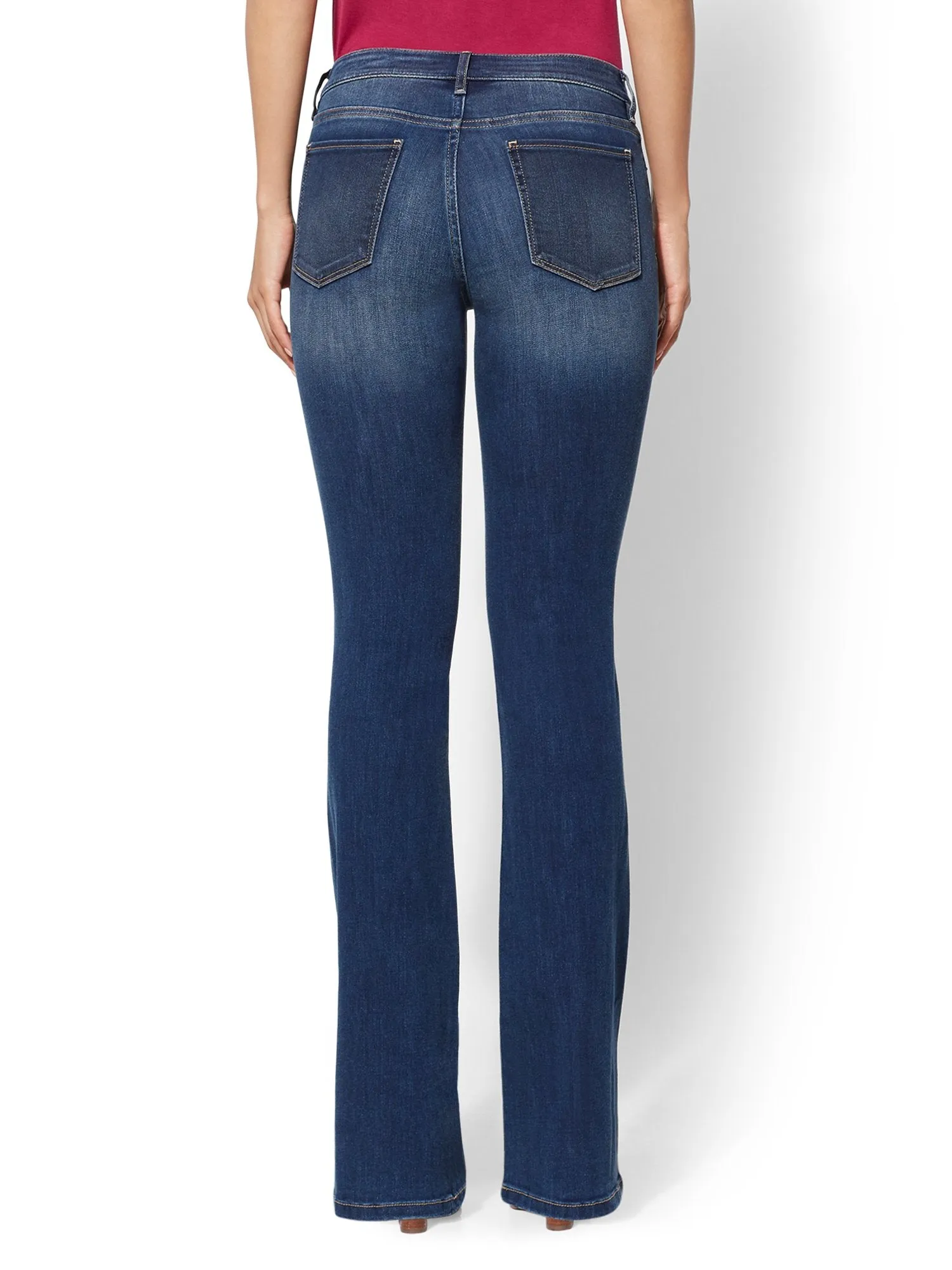 Tall Mid-Rise Curvy Bootcut Jeans - Blue Honey