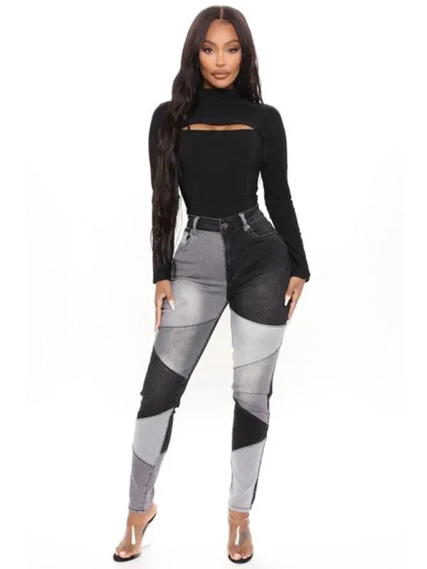 Women's High Waist Skinny Jeans